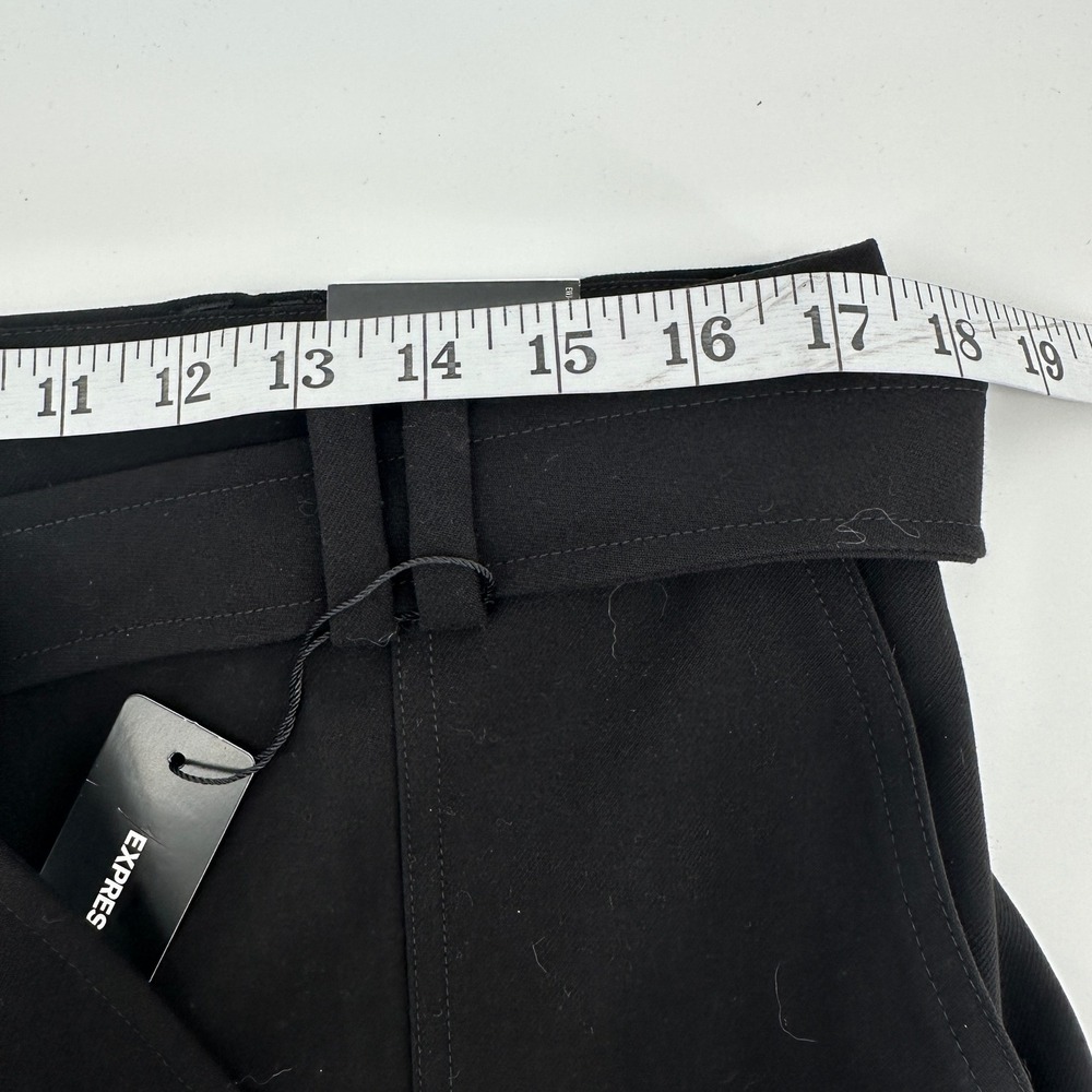 EXPRESS Cargo Pants Super High Waisted Belted Ankle Dark Academia Streetwear 14R - Picture 9 of 14